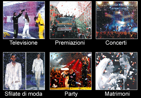 Televisione - Premiazioni - Concerti - Sfilate - Party - Matrimoni